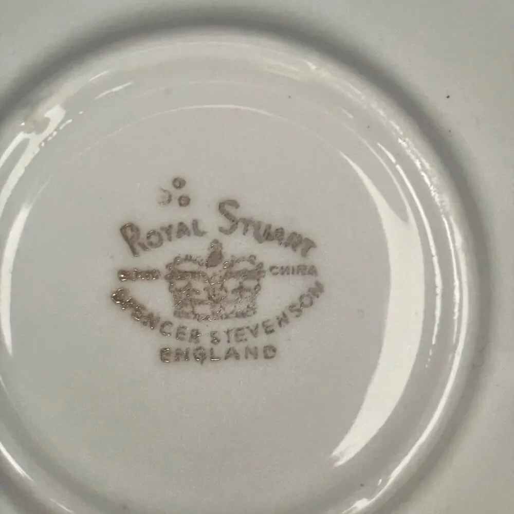 Royal Stuart Sweet Violets Demitasse Cup Saucer Cottage Made England Floral
